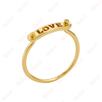 ring girls real gold plated fashion simple